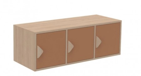 meuble 3 casiers avec portes horizontal  K'briol